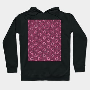 Batik Florals in blackberry Tones Hoodie